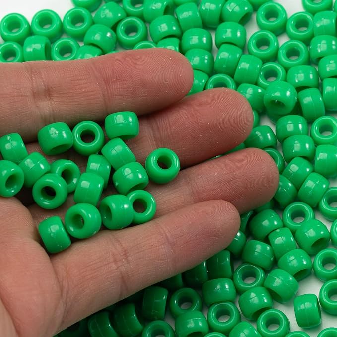 1000 Pcs Acrylic Pony Beads 6x9mm Bulk - Image 3