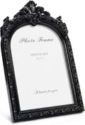 5x7 Vintage Black Picture Frame, Ornate Arched Photo Frame, Glass Front by Cuspin