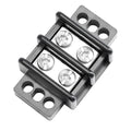 Terminal Blocks Double Row Stainless Steel 10-22 AWG Copper 600V/30A Rated 2-14 Poles Neat Circuit Solution 1 Pack TBD (2 Poles)