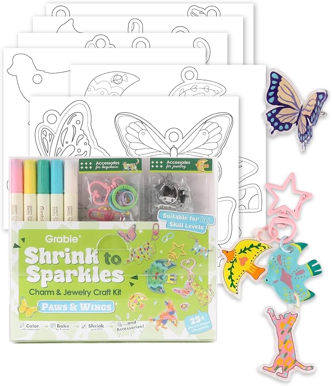 Grabie DIY Shrink Art Craft Kit Jewelry Making Kit by Grabie