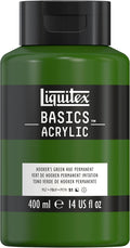 Liquitex BASICS Acrylic Paint, 400ml Bottle, Hooker’s Green Hue Permanent by Liquitex