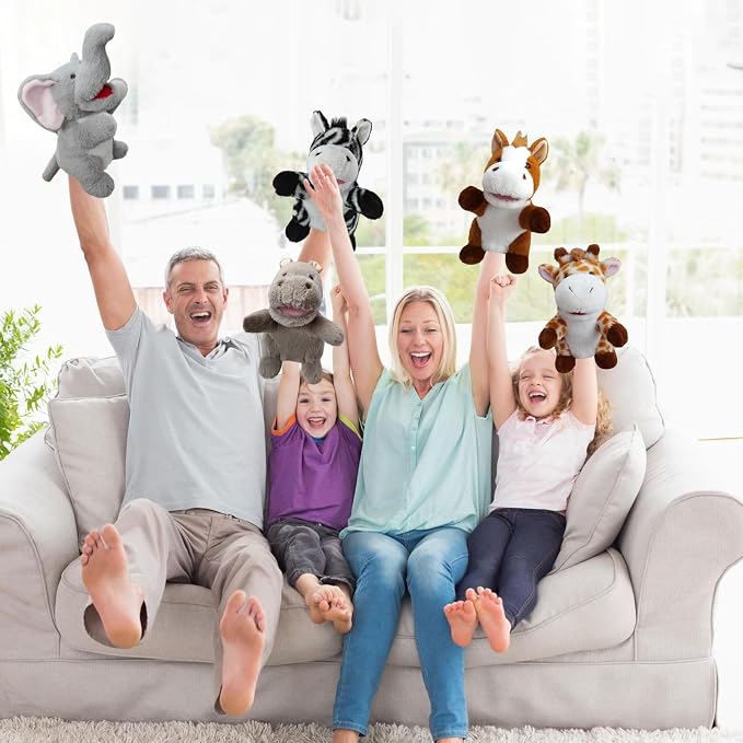 6 Pcs Animal Hand Puppets for Kids - Image 6