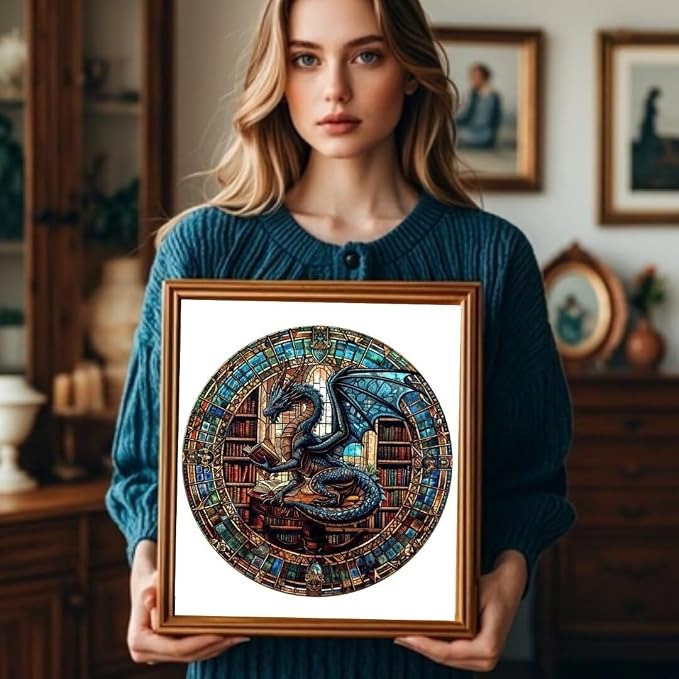 Dragon Library Puzzles Adults Gifts - Image 5