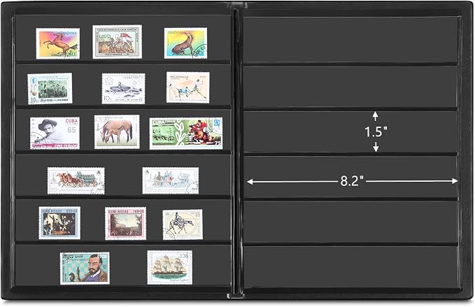 MUDOR 6 Rows Stamp Collection Book, Stamp Albums - Image 3