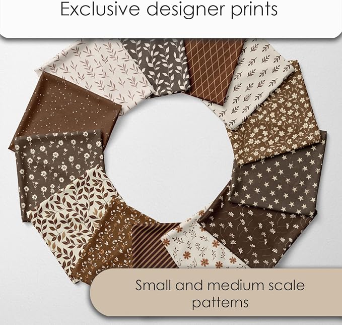 Cotton Satin Patchwork Fabric Panel – 35 Designs, 20×20 cm Squares, Single - Image 3