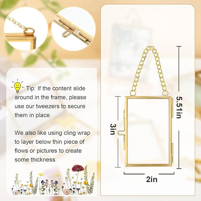 FOCHIER F 4 Pcs Pressed Flower Frame - Image 2
