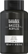 Liquitex BASICS Acrylic Paint, 400ml Bottle, Ivory Black by Liquitex
