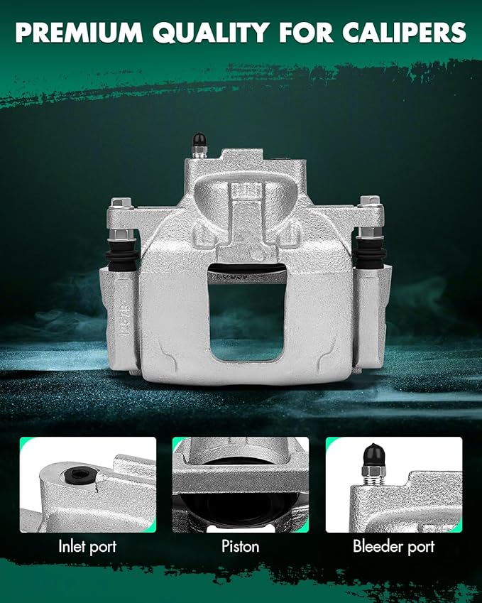 SCITOO Front Right Brake Caliper With Bracket 18B5045 Compatible For Chrysler 2008-2012 For Dodge 2007-2016 For Jeep 2007-2012 For Ram 2012 For Volkswagen 2009-2012