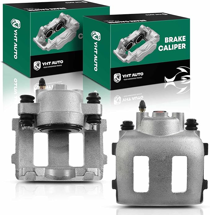 Set of 2 Front Brake Caliper Assembly Compatible with Jeep Cherokee TJ Wrangler Wagoneer Comanche