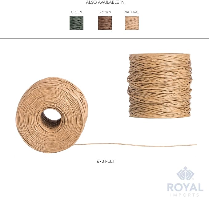 Royal Imports Bind Wire Wrap Twine, Paper Fiber Covered Waterproof Metal Wire - Image 5