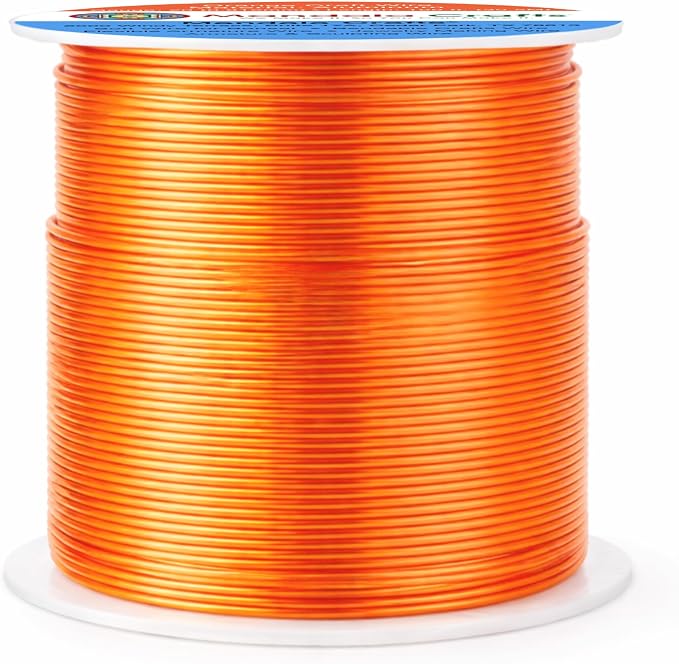 Mandala Crafts 20 Gauge Orange Anodized Aluminum Craft Wire, 100 FT | Colored - Image 2