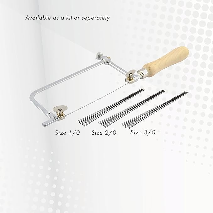 Artistic Wire Replacement Jewelers Saw Blades, 144 pcs - Size 3/0, Ideal for Metal Saw Frame, Scroll Saw, Coping Saw Work - Perfect for Jewelers and Silversmiths