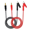 Banana Plug to Alligator Clip,Test Leads with Alligator Clip,4mm Banana Plug Test Leads for Battery Test, Multimeter Test, Electrical Test,12AWG 5.9Ft 2PCS.