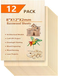 12 Pack Basswood Sheets for Crafts- Thin Plywood Sheets by twinsfox