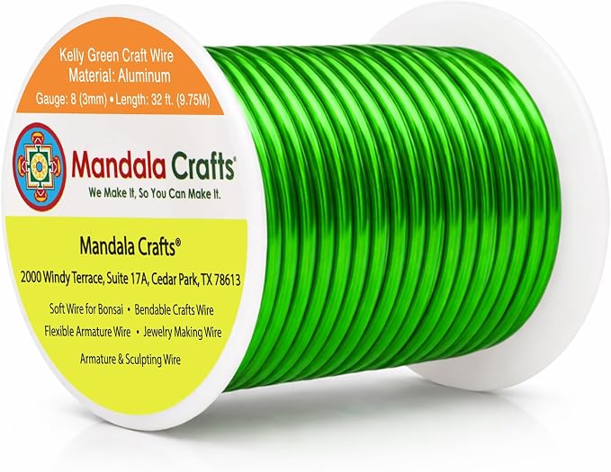 Mandala Crafts 8 Gauge Anodized Aluminum Craft Wire by MandalaCrafts