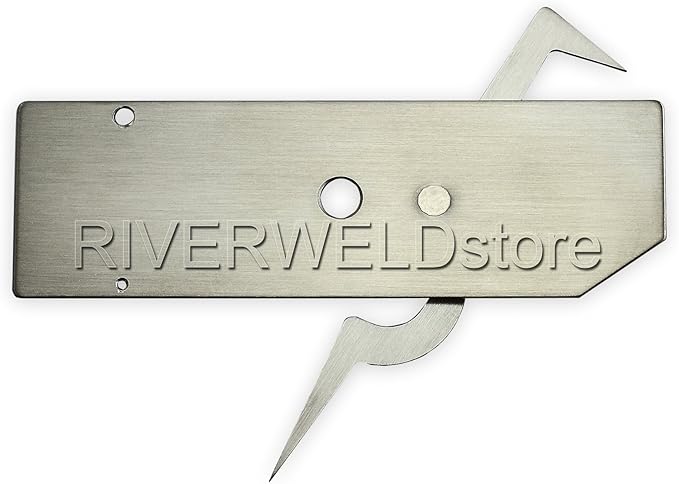 RIVERWELD V-WAC Single Weld Gage Welding Inspection Thread Gauge Metric Stainless Steel Checks Undercut Crown Height Porosity Pits
