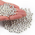 500pcs Silver 8mm Pearl Beads by chuyau
