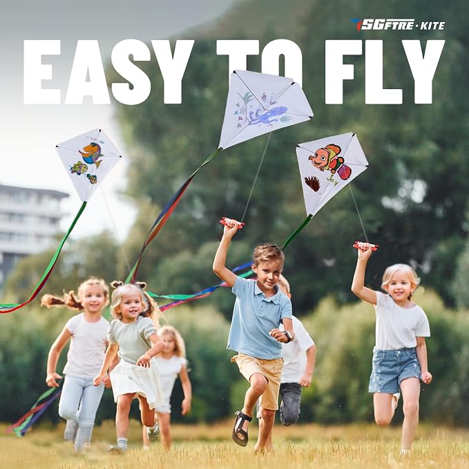 DIY Kite Making Kits for Boys and Girls, Extremely Easy to Fly Kite，Kites Gifts - Image 4