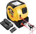 Laser Tape Measure 3 in 1 Laser Rangefinder Tape Measure 135ft Laser Measuring Tape & 16ft Tape Measure for Pythagorean, Area, Volum, Multi-Unit Conversion (Ft/Ft+in/in)