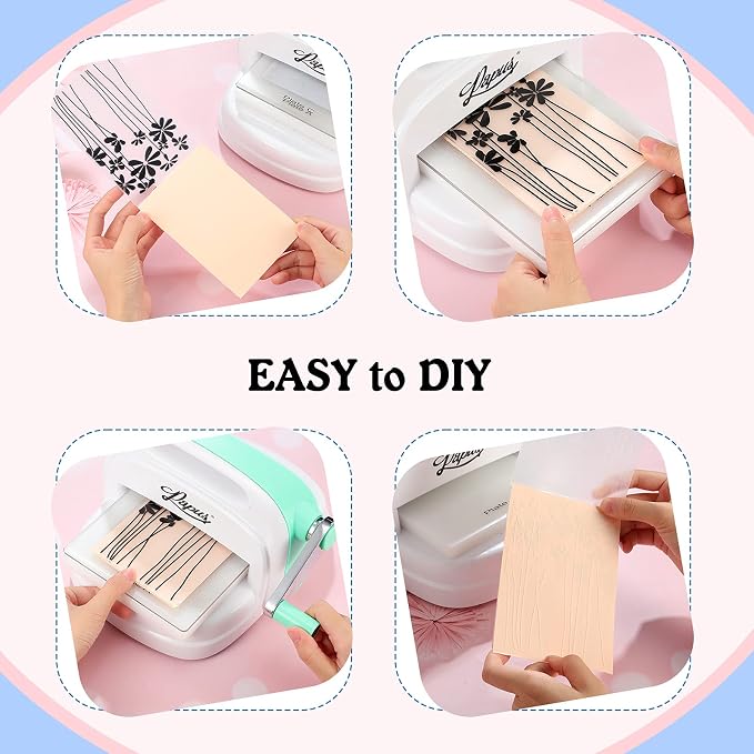 12 Pieces Embossing Folders DIY Craft Template Stencil Butterfly Star Embossing - Image 4