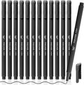 Mr. Pen- Black Fineliner Pens, 12 Pack, 0.4mm Fine Point | Smooth Bible by MrPen