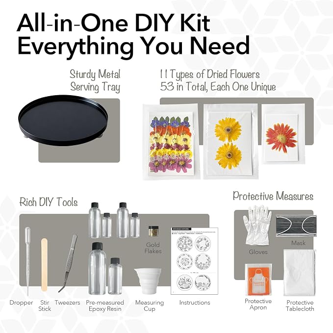 Auraeve All-in-One Resin Tray Craft Kit - Image 3