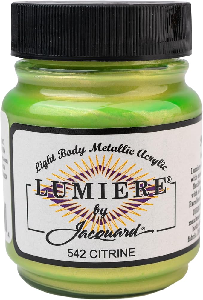 Jacquard Lumiere 2.25oz Fabric Paint Citrine by Jacquard