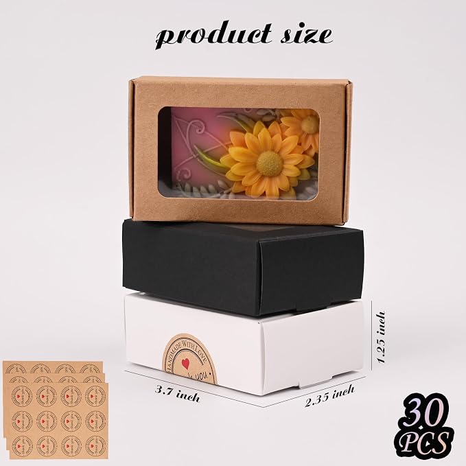 Moukiween 30 PCS Multicolour Soap Boxes - Image 2