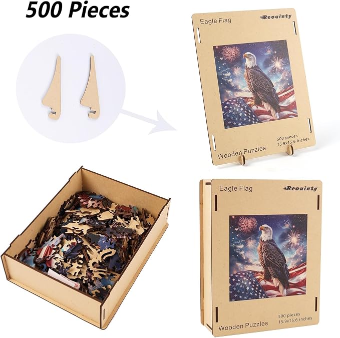 Reouinty 500 Pieces Wooden Puzzle - Image 7