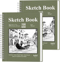 Sketch Book 8.5"x11", Spiral Sketchbook Pack of 2, SuFly 200 Sheets Acid Free by SuFlyDirect