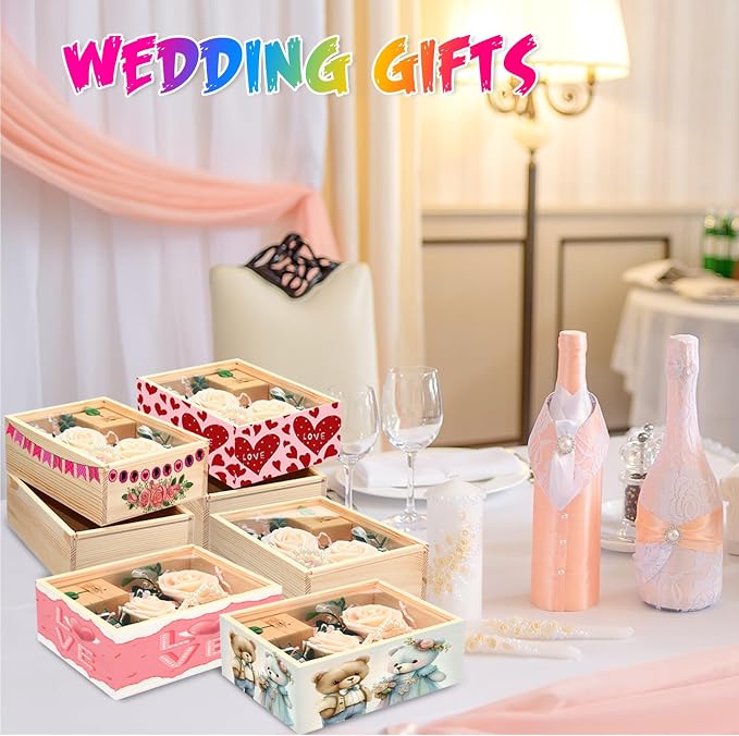 Thyle 12 Pcs Unfinished Wood Display Boxes - Image 7