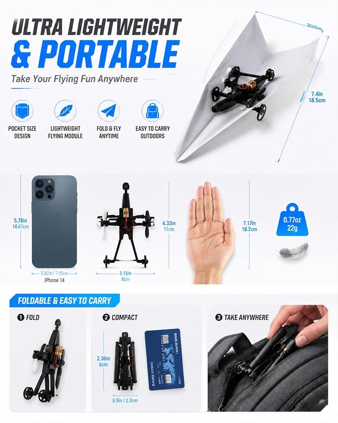RC Paper Airplane Kit with Gyro Stabilizer | DIY Electric Remote Control - Image 4