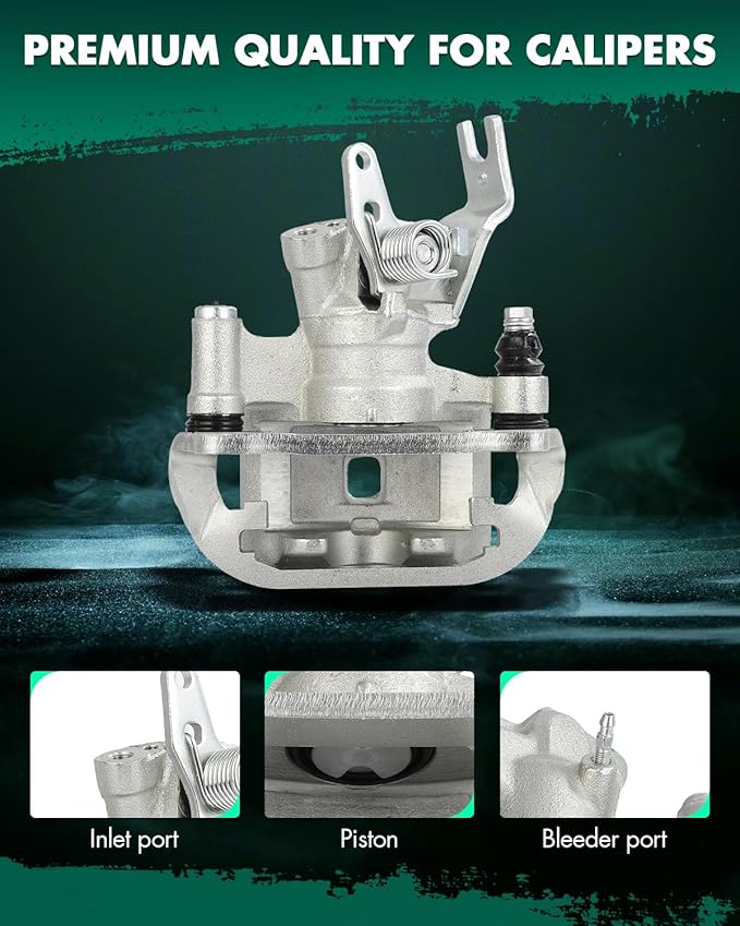 SCITOO 19B2754 Rear Left Disc Brake Caliper w/Bracket Fit For Toyota For MR2 Spyder 2000-2002, Single Piston