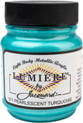 Jacquard Lumiere 2.25oz Fabric Paint Pearlescent Turquoise by Jacquard