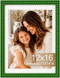 Solid Wood 12x16 Picture Frame Beaded Frame by QOTIB