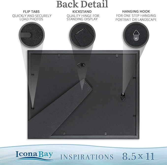 8.5x11 Certificate Frames, 6 Pack, Contemporary, Inspirations | These Icona Bay - Image 7