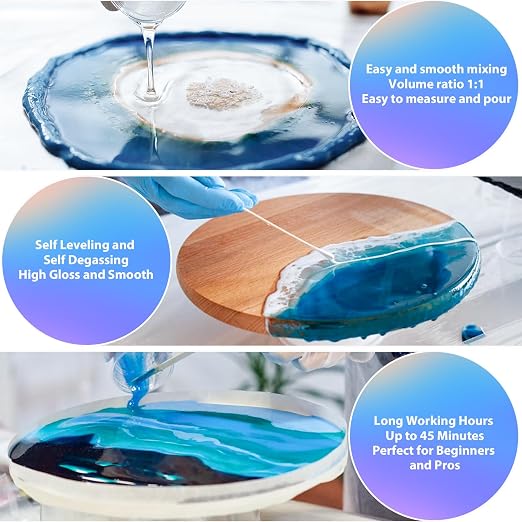 Pnente Artist-Grade Epoxy Resin – Self-Leveling, Zero Bubbles & 5-Year UV Guard - Image 6