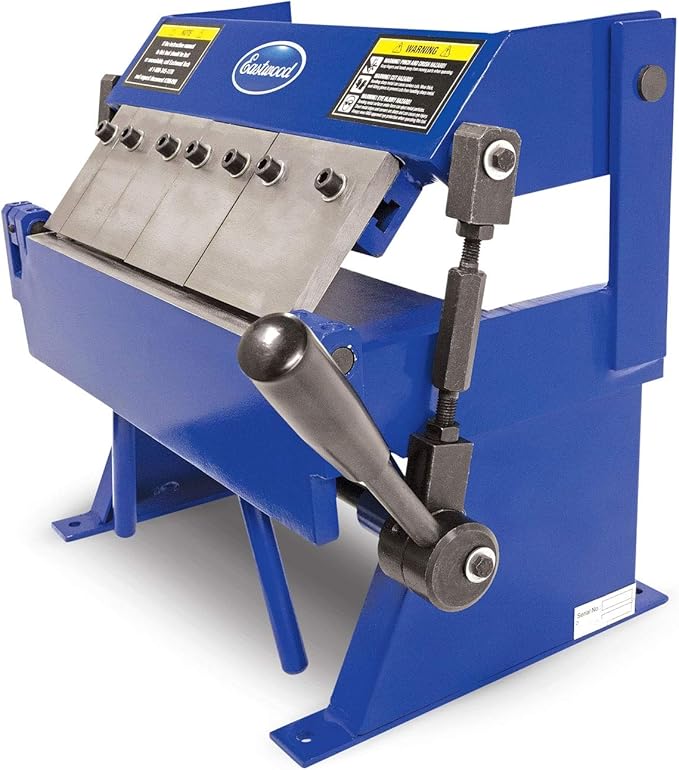Eastwood 12 Inch Precision Box and Pan Sheet Metal Brake | Adjustment Box with 5 Adjustable Fingers | Folds & Bends up to 20 Gauge Steel 16 Gauge Aluminum or 24 Gauge Stainless Steel