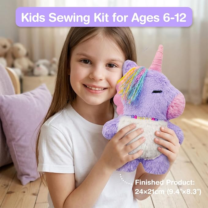 Avenir My First Sewing Kit for Kids Ages 6-8 | Learn to Sew Stuffed Animal - Image 4