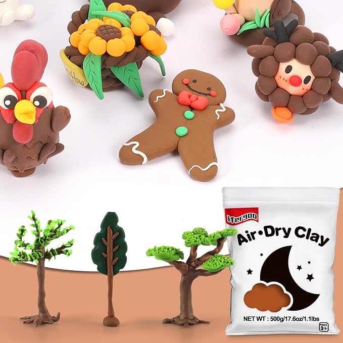 ifergoo Brown Air Dry Clay - Image 3