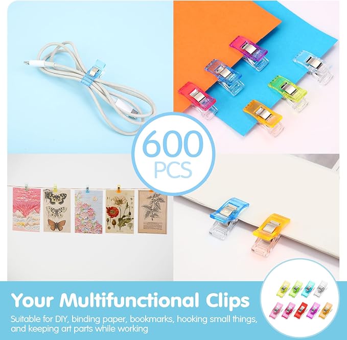 Beeveer 600 Sewing Clips for Fabric and Quilting - Image 6
