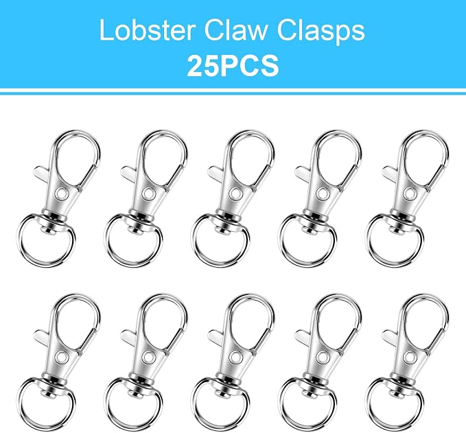 50PCS Metal Lobster Claw Clasp - Image 2