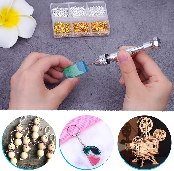 Pin Vise for Resin Casting Molds, Shynek Hand Drill for Jewelry Making Resin - Image 7