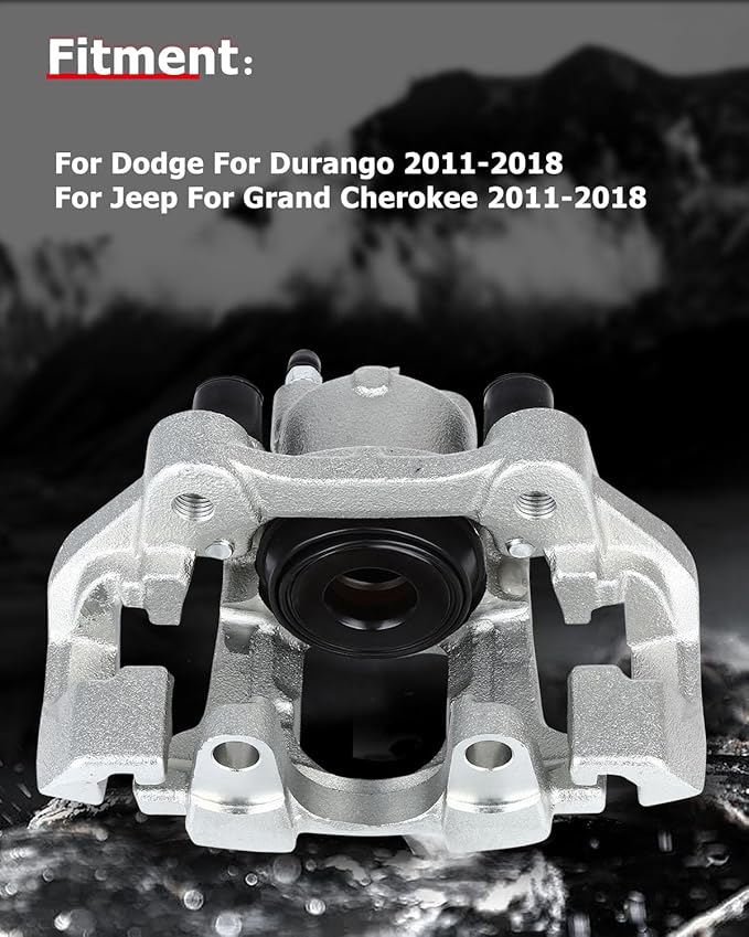 cciyu Rear Left Brake Caliper Assembly w/Bracket 18B5300 2011-2020 For Dodge For Durango,2011-2020 For Jeep For Grand Cherokee