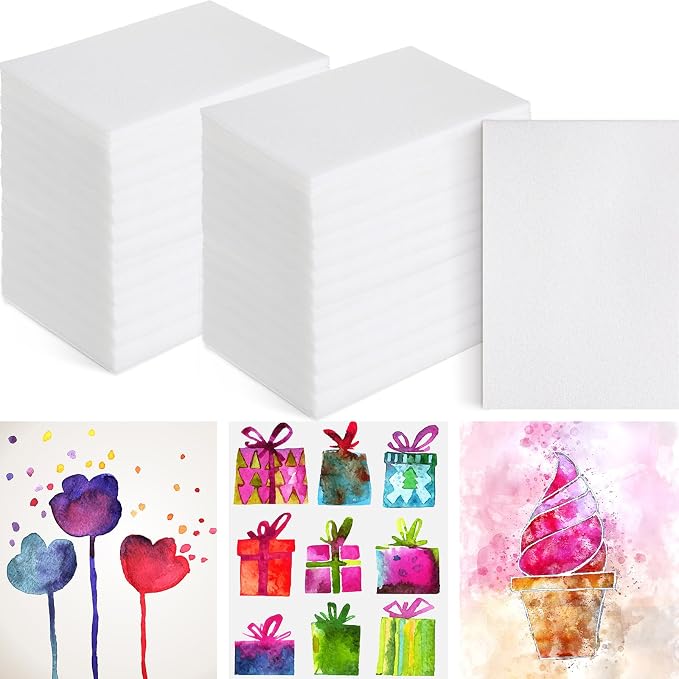 Cholemy 240 Pcs Foam Sheets Craft 4 x 6 Inch White Foam Printing Plates Paper by Cholemy