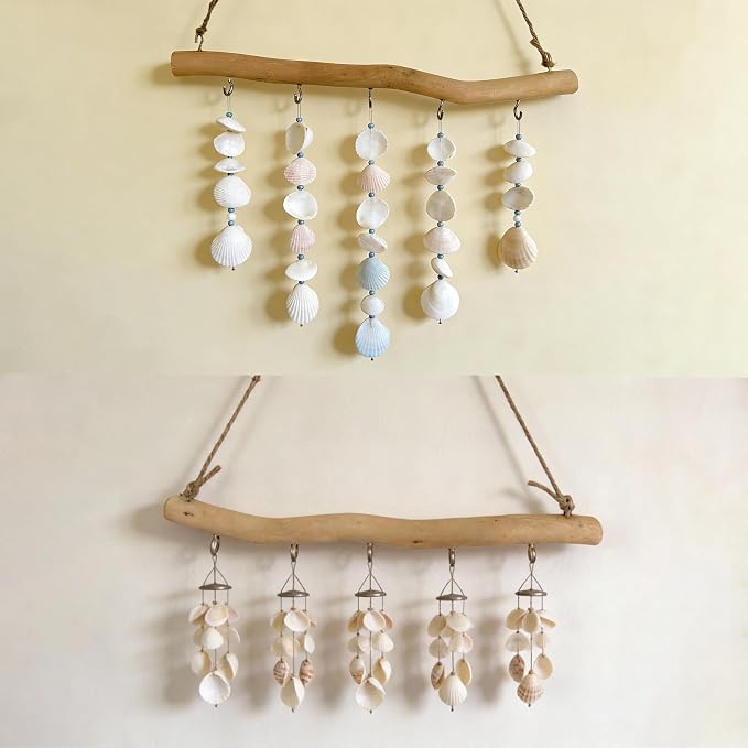 2 Pack Handmade Natural Driftwood Jewelry Rack - Image 4