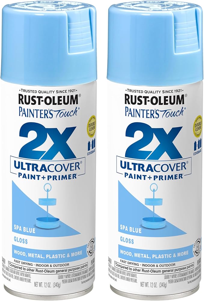 Rust-Oleum 334045-2PK Painter's Touch 2X Ultra Cover Spray Paint, 12 oz by Rust-Oleum