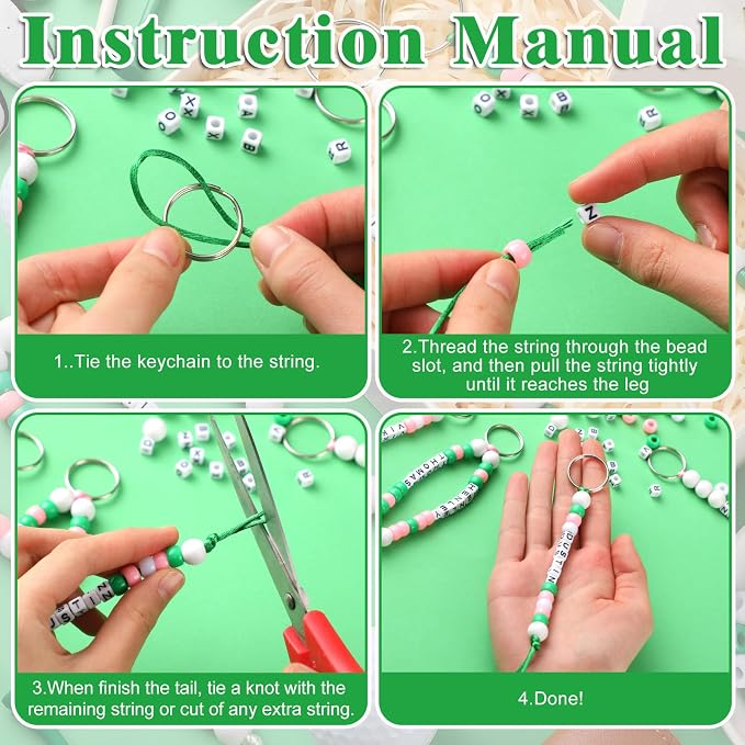 Landical 564 Pcs Golf Keychain Making Kit DIY Golf Bead Keychain Set Craft - Image 2