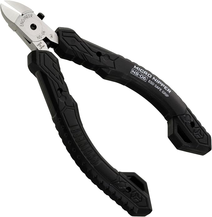 ENGINEER NS-06 Precision Mini Side Cutter, Micro Nippers, ESD Safe by BridgePrecisionTools