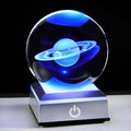 Ornalrist 3D Saturn Crystal Ball, Outer Space Planet Lamp by Ornalrist